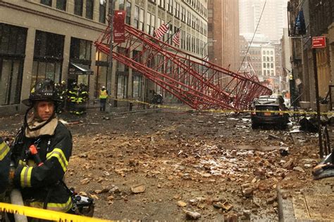 new york crane accident video